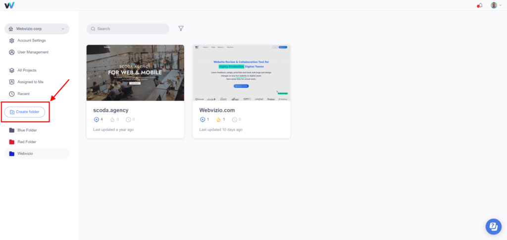 Create custom folder