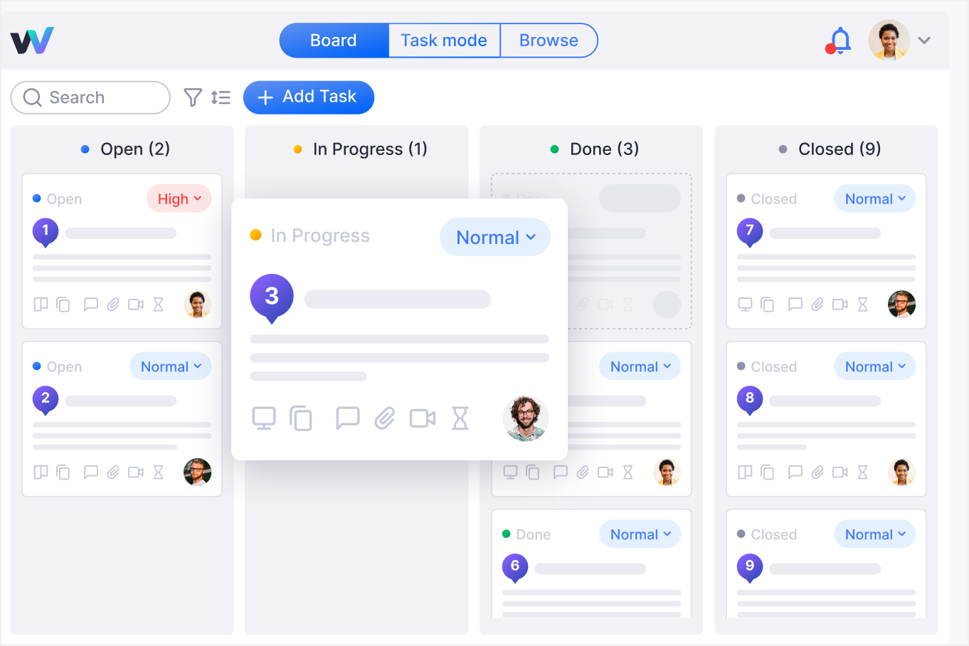 Utilize integrated Kanban boards for a bug reporting project visual overview.