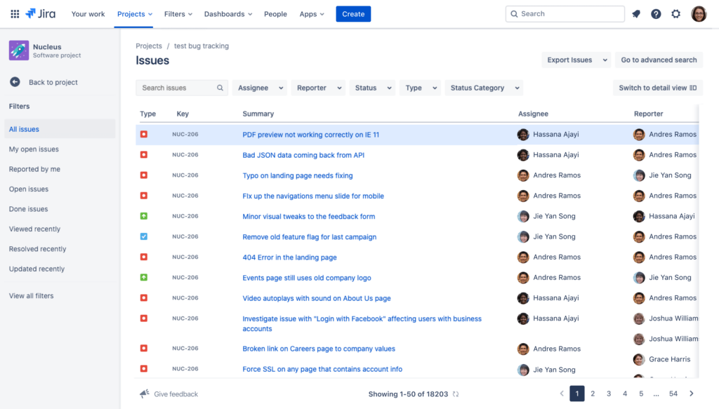 12 best bug tracking tools - Jira