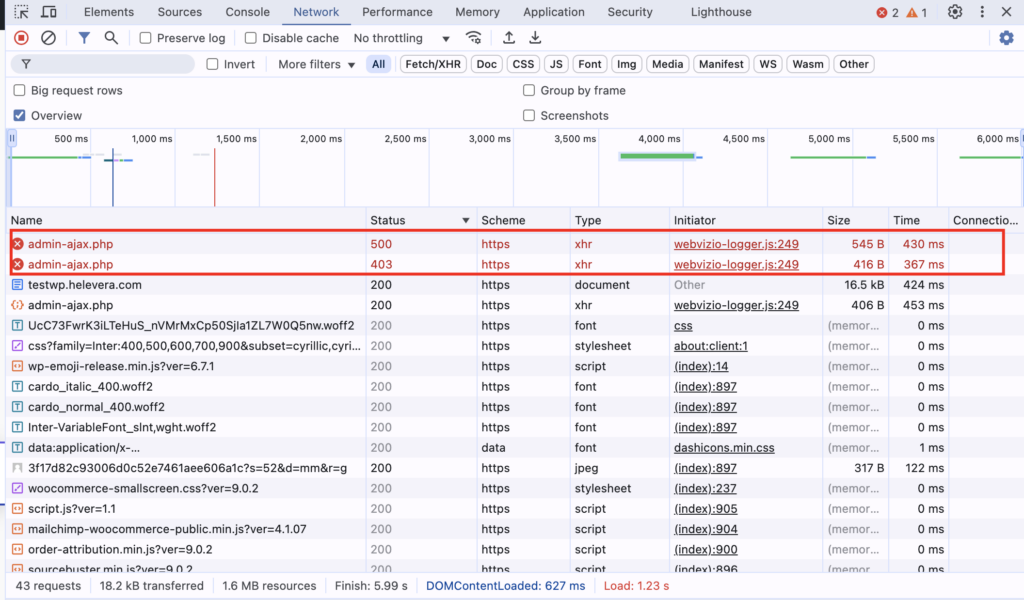 How to analyze a HAR file 