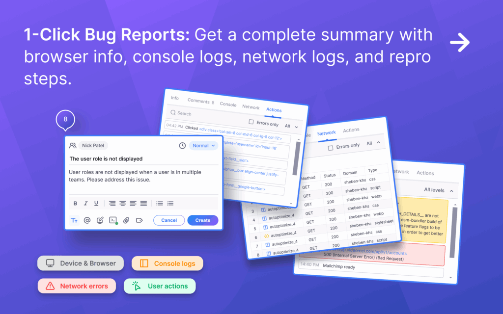 Auto-collect all technical data into a perfect AI prompt.